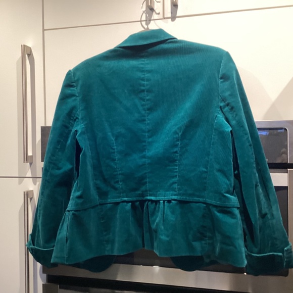 Talbots teal corduroy jacket - Picture 2 of 7